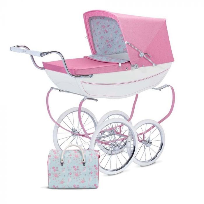 Silver cross blossom dolls pram on sale