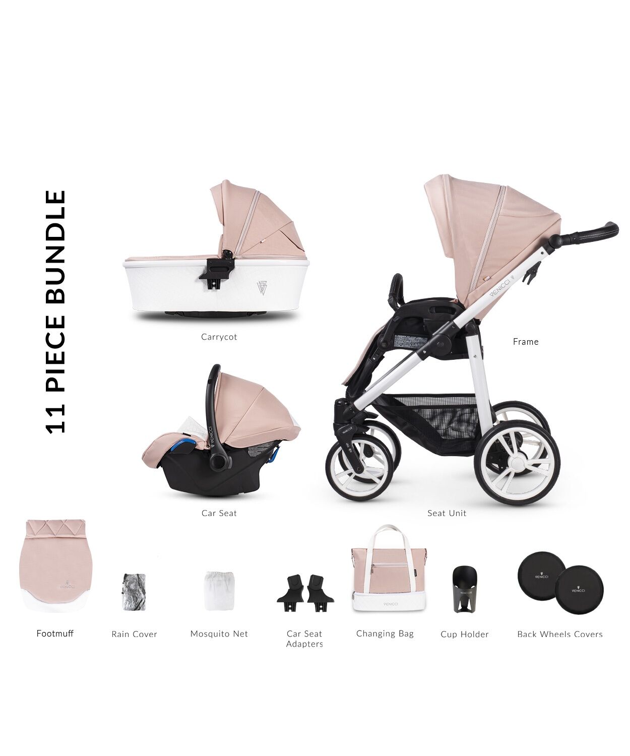 3 in 1 venicci pram online