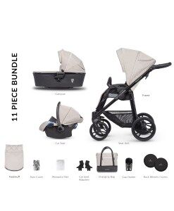 Venicci Shadow 2.0 Denim Grey 3 in 1 Travel System BabyTots