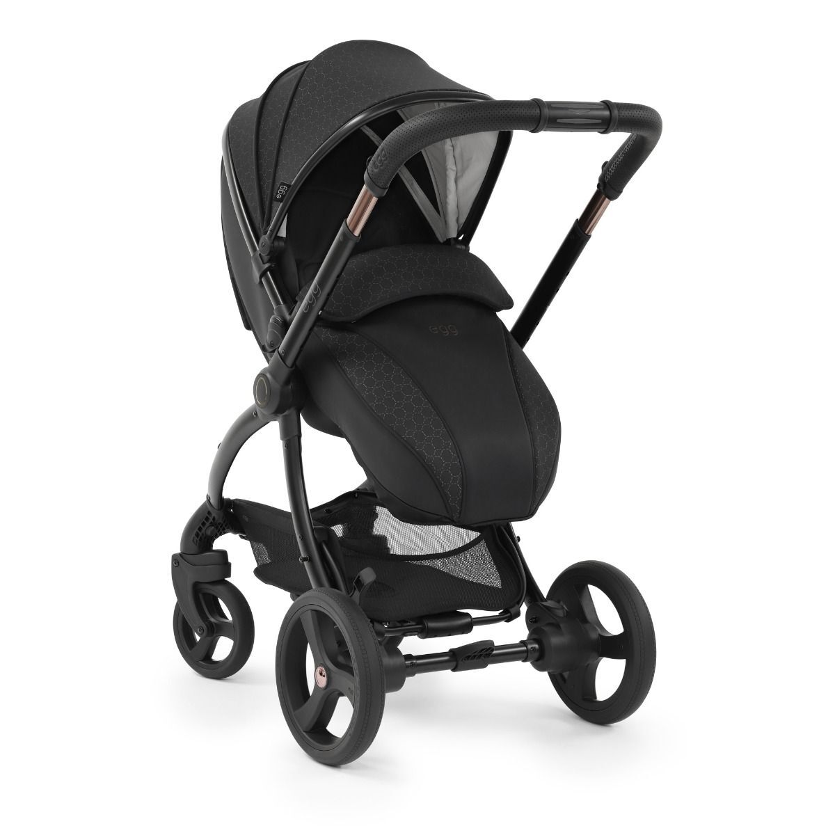 Egg pram black and tan clearance