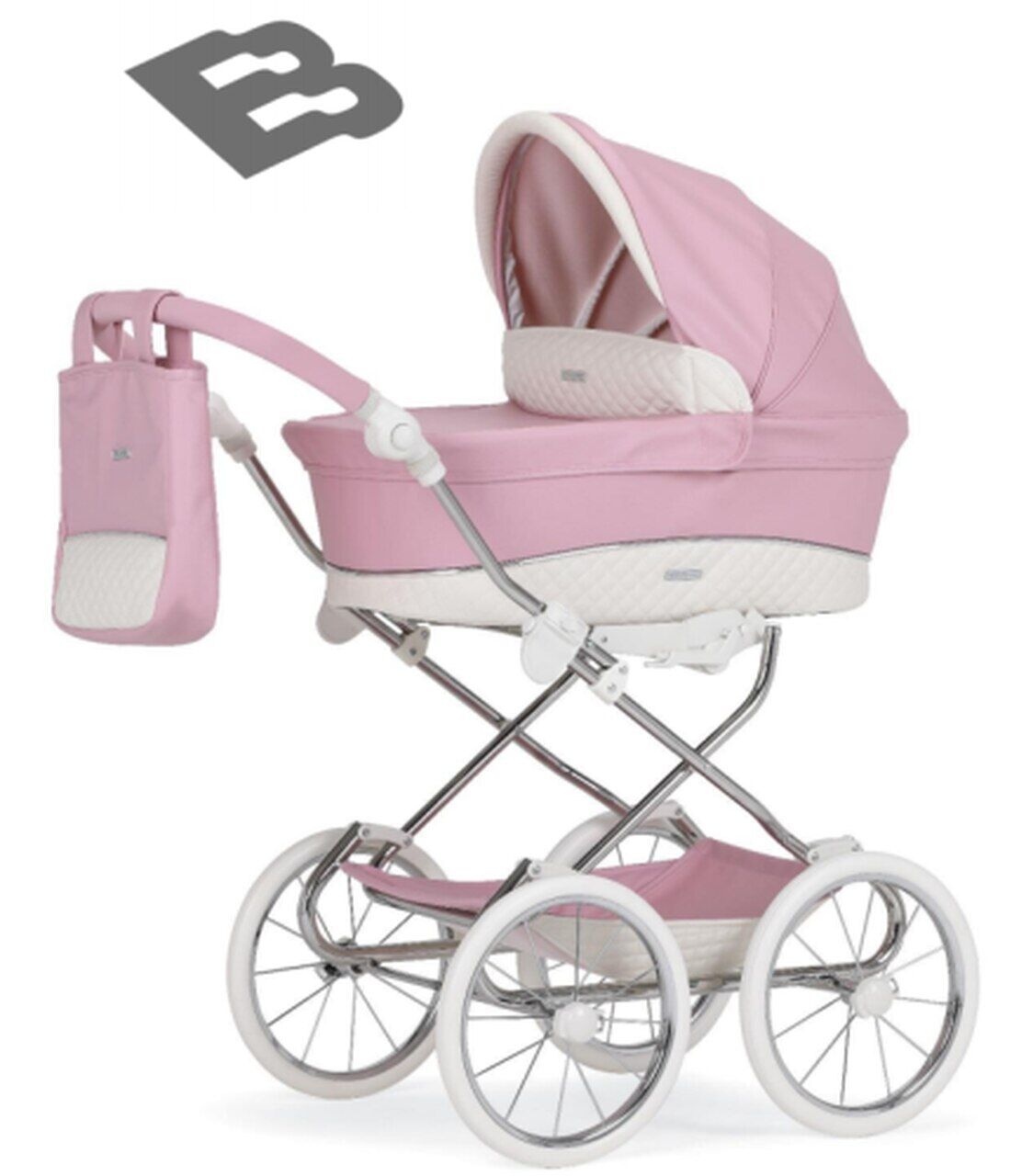 Bebecar dolls Pram in Candy Pink