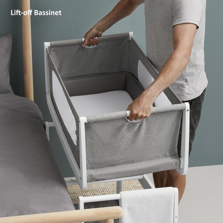 SnuzPod4 Bedside Crib Starter Bundle Dusk - Image 5