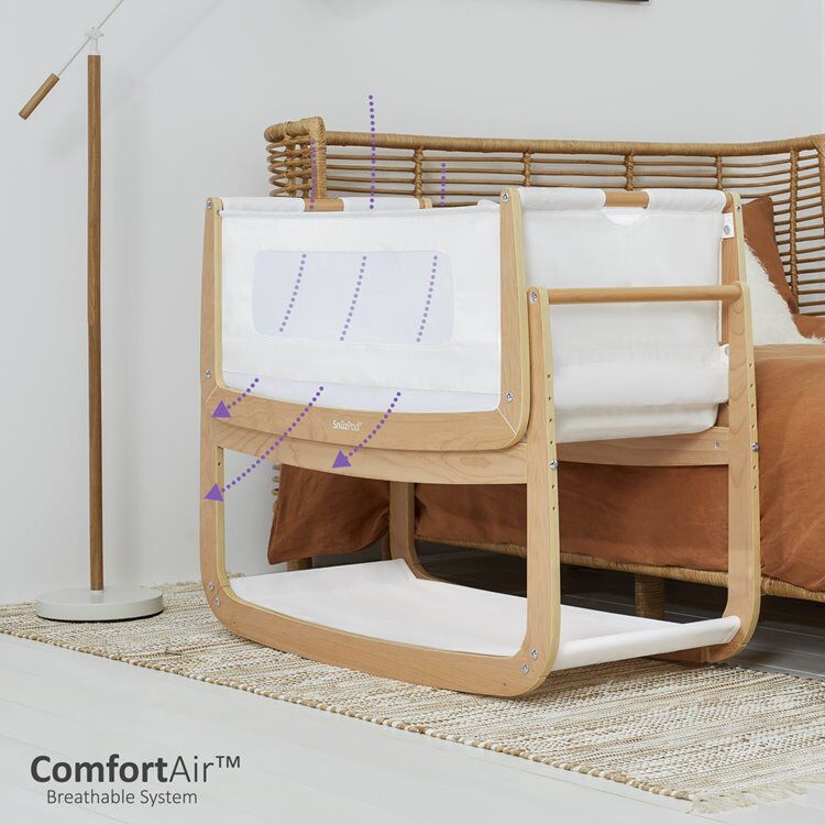 SnuzPod4 Bedside Crib Bundle Natural - Image 9