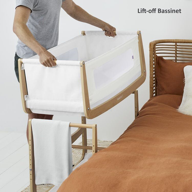 SnuzPod4 Bedside Crib Bundle Natural - Image 5