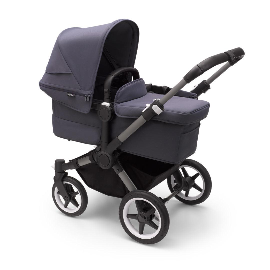 Stormy Blue Bugaboo Donkey 5 Mono carrycot and seat pushchair - Image 4