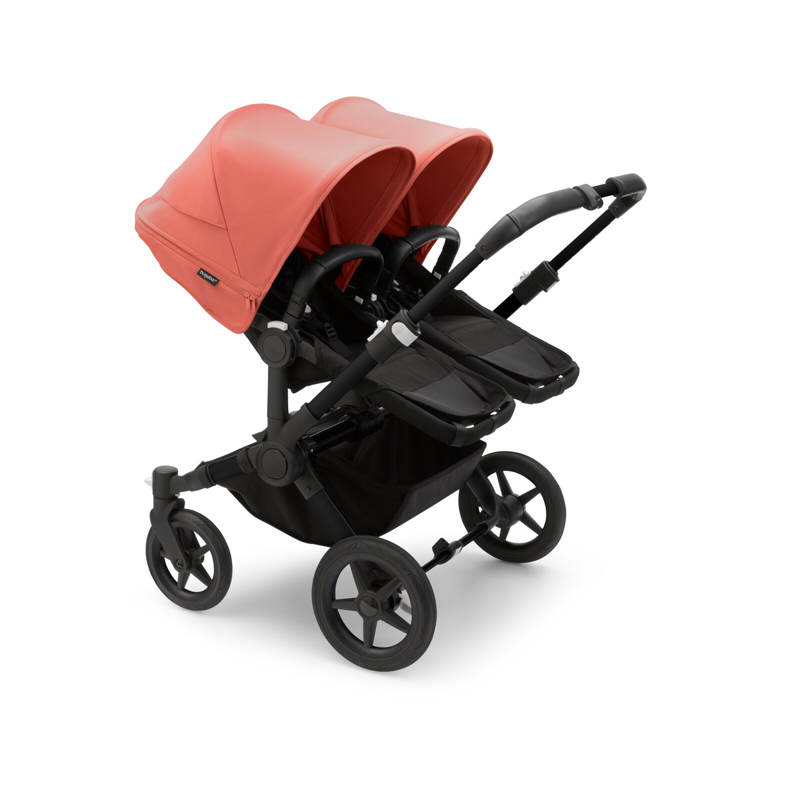 Bugaboo Donkey 5 Twin Pushchair -Sunrise Red/Black - Image 3