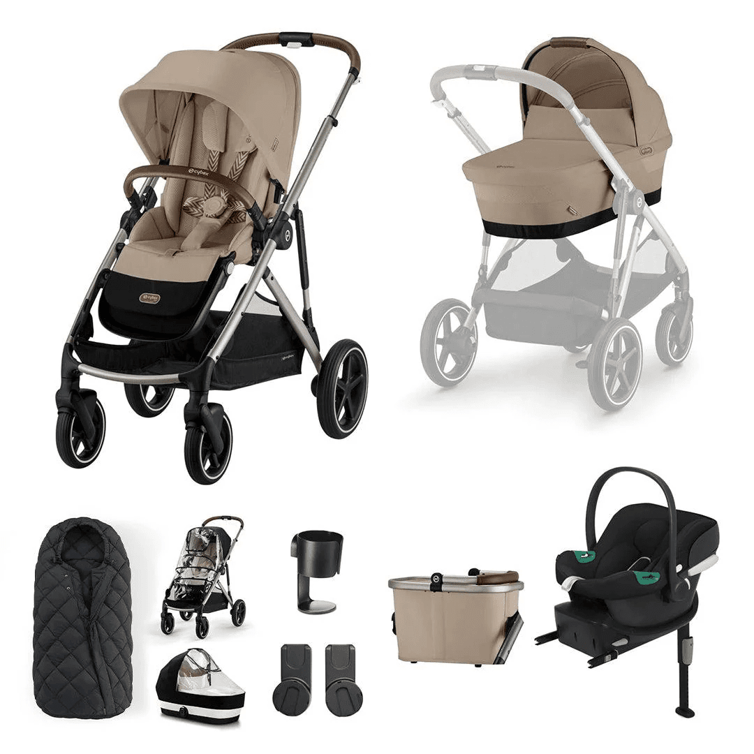 CYBEX Gazelle S Comfort Bundle - Almond Beige