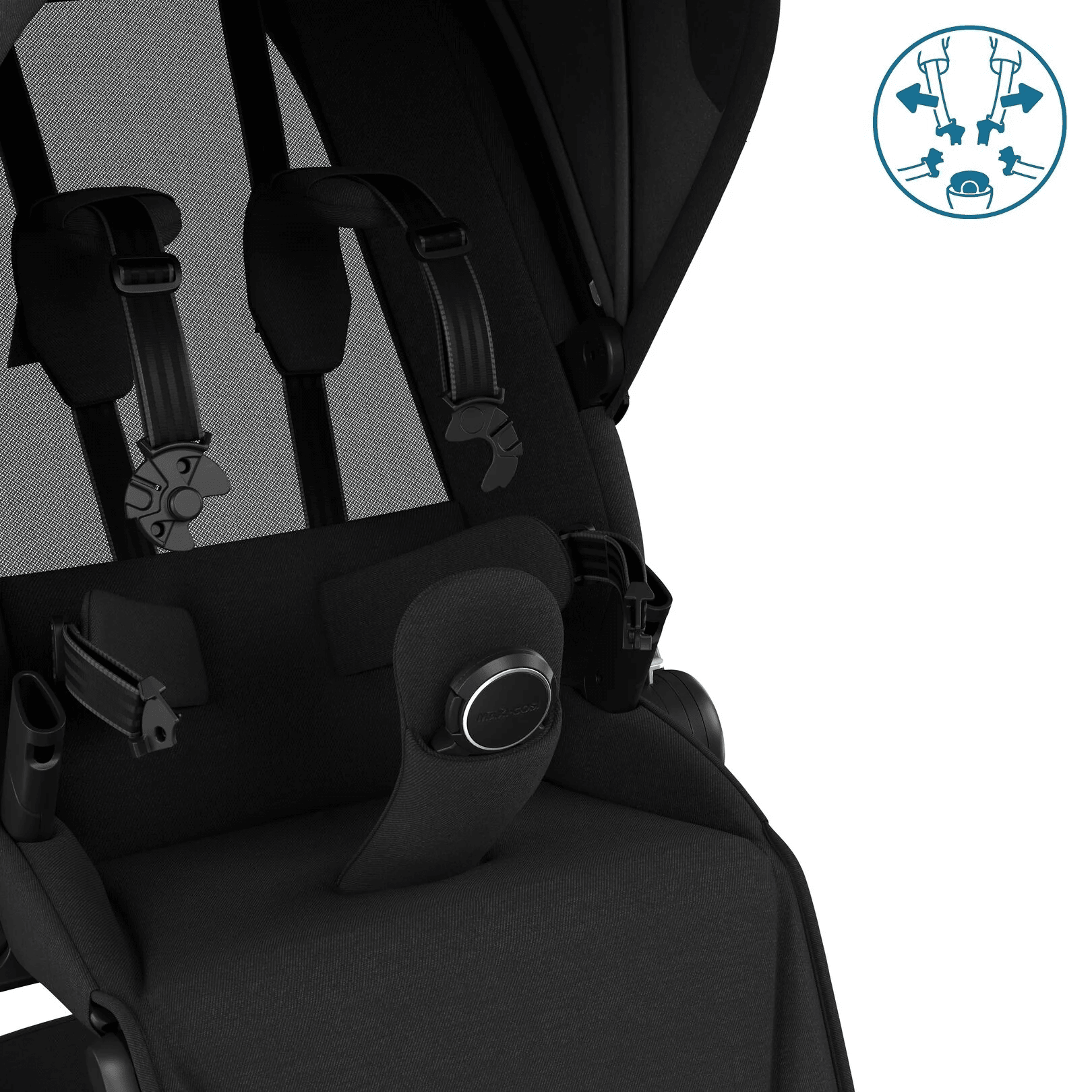Maxi Cosi Fame Complete Travel System Bundle With Accessories, Pebble 360 Car Seat and ISOFIX Base - Twillic Black - Image 14