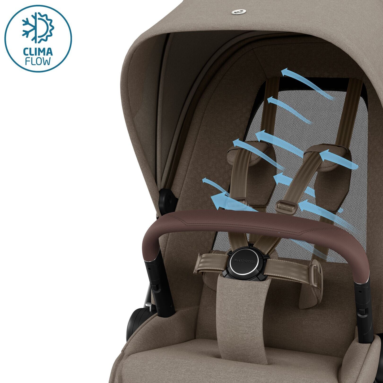 Maxi Cosi Fame Complete Travel System Bundle With Accessories, Pebble 360 Car Seat and ISOFIX Base - Twillic Truffle - Image 11