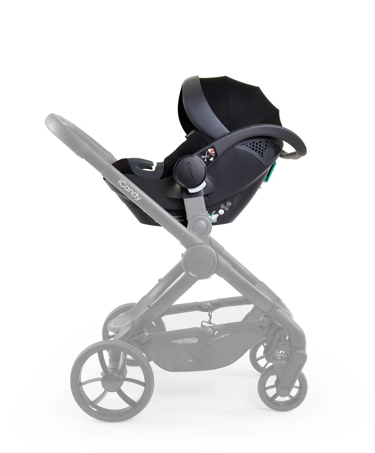 iCandy Peach 7 Complete Pushchair Bundle - Black, with iCandy Cocoon Car Seat - Image 10