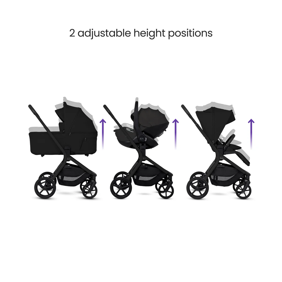 Silver Cross Breez Ultimate Family 360 Bundle in Onyx - Natural Taupe Glide - Image 5