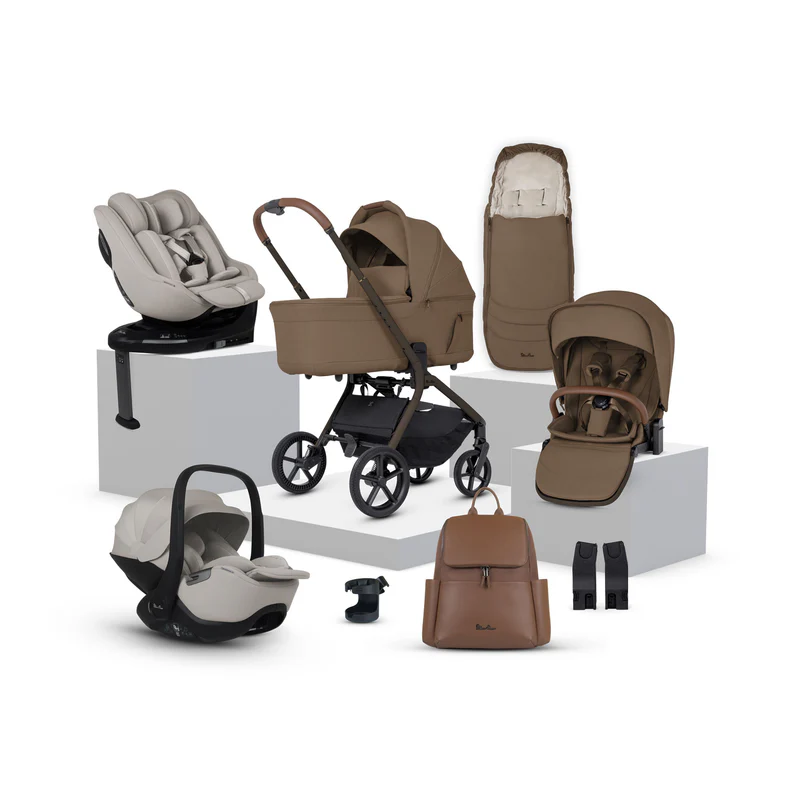 Silver Cross Breez Ultimate Family 360 Bundle in Maple - Natural Taupe Glide