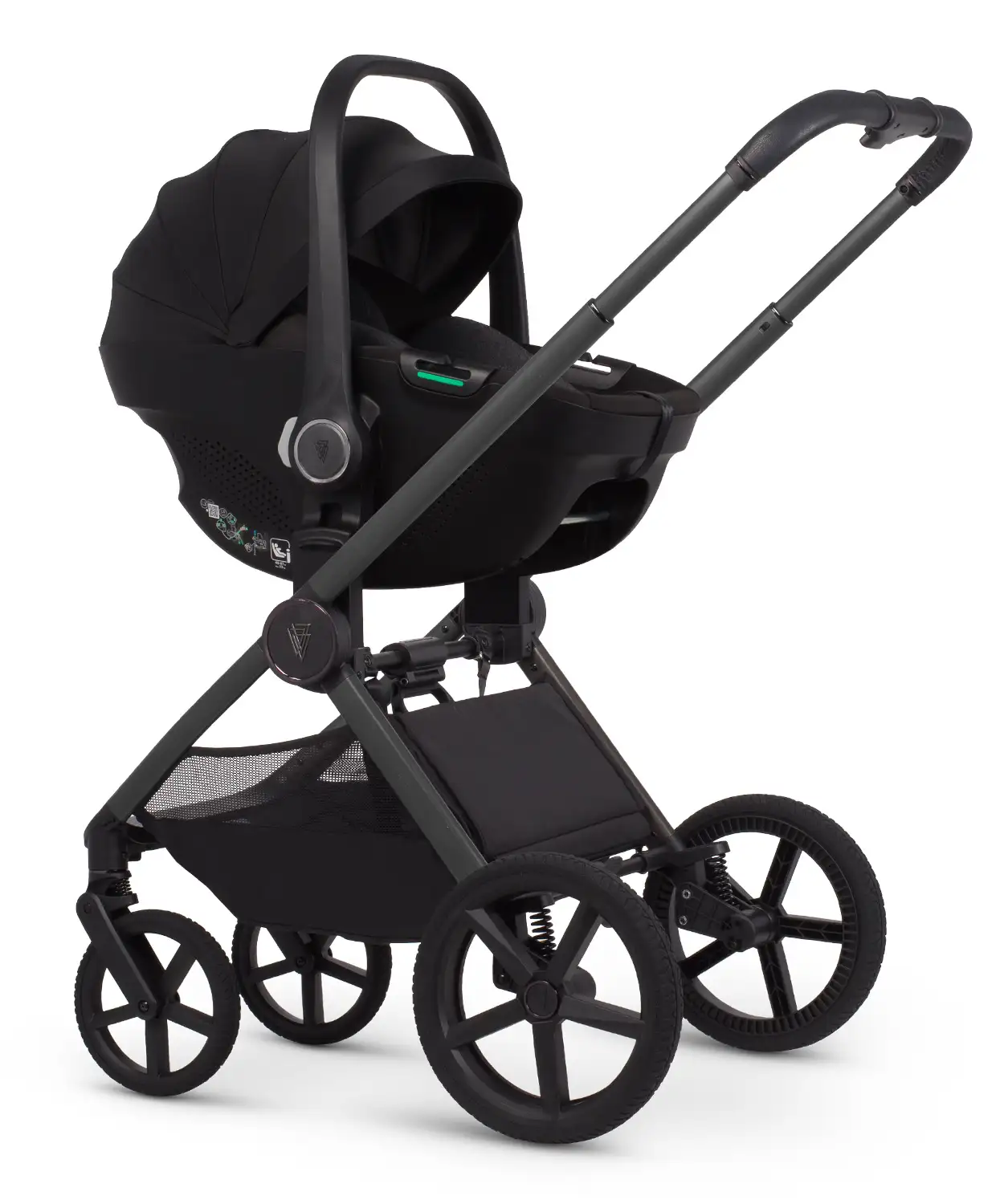 Venicci Upline 3 Aloe Pram Ultimate Bundle 4 in 1 - Tiago Black - Image 12