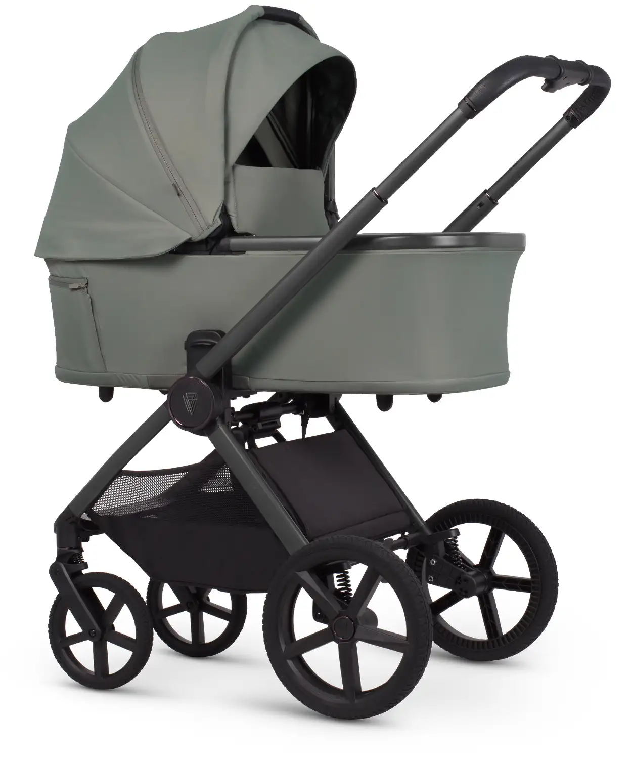 Venicci Upline 3 Aloe Pram Luxury Bundle 4 in 1 - Tiago Black
