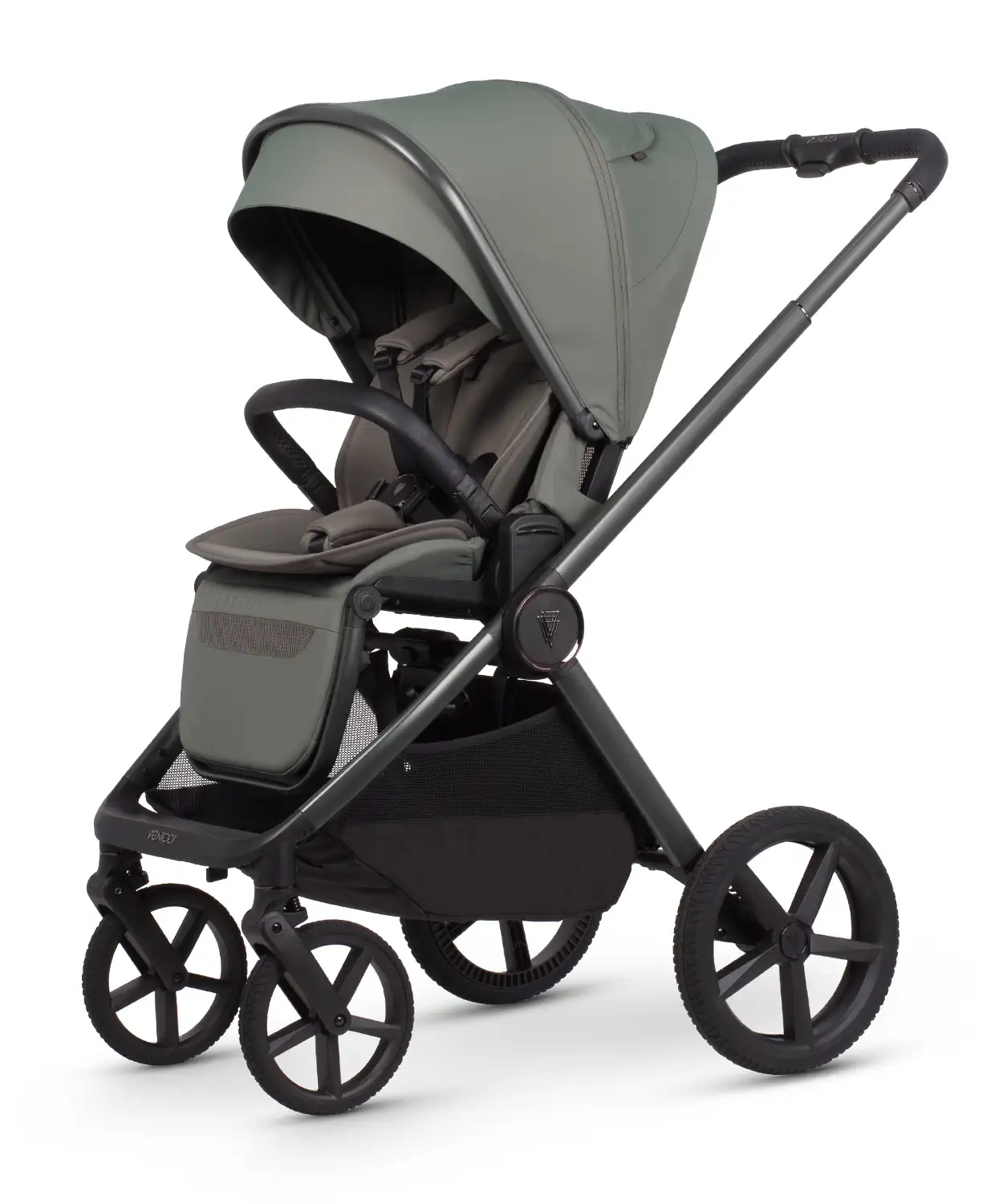Venicci Upline 3 Aloe Pram Ultimate Bundle 4 in 1 - Tiago Black - Image 7