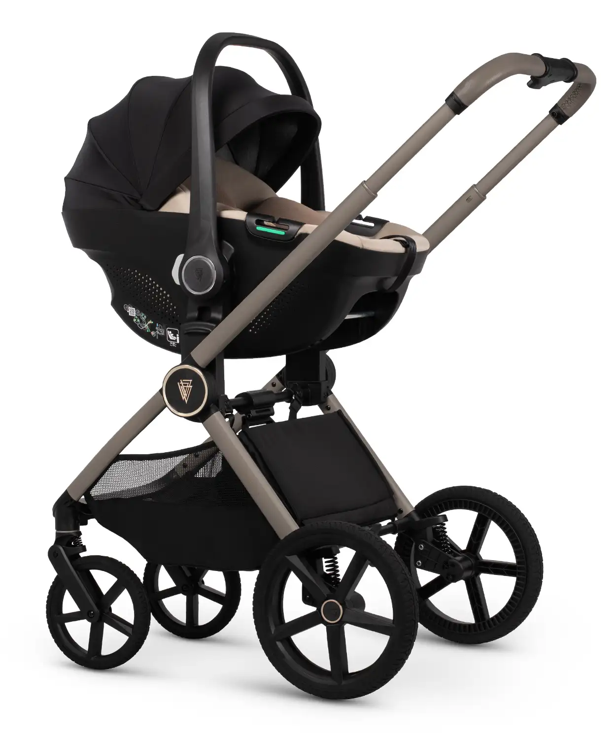 Venicci Upline 3 Pebble Pram Ultimate Bundle 4 in 1 - Tiago Beige - Image 10