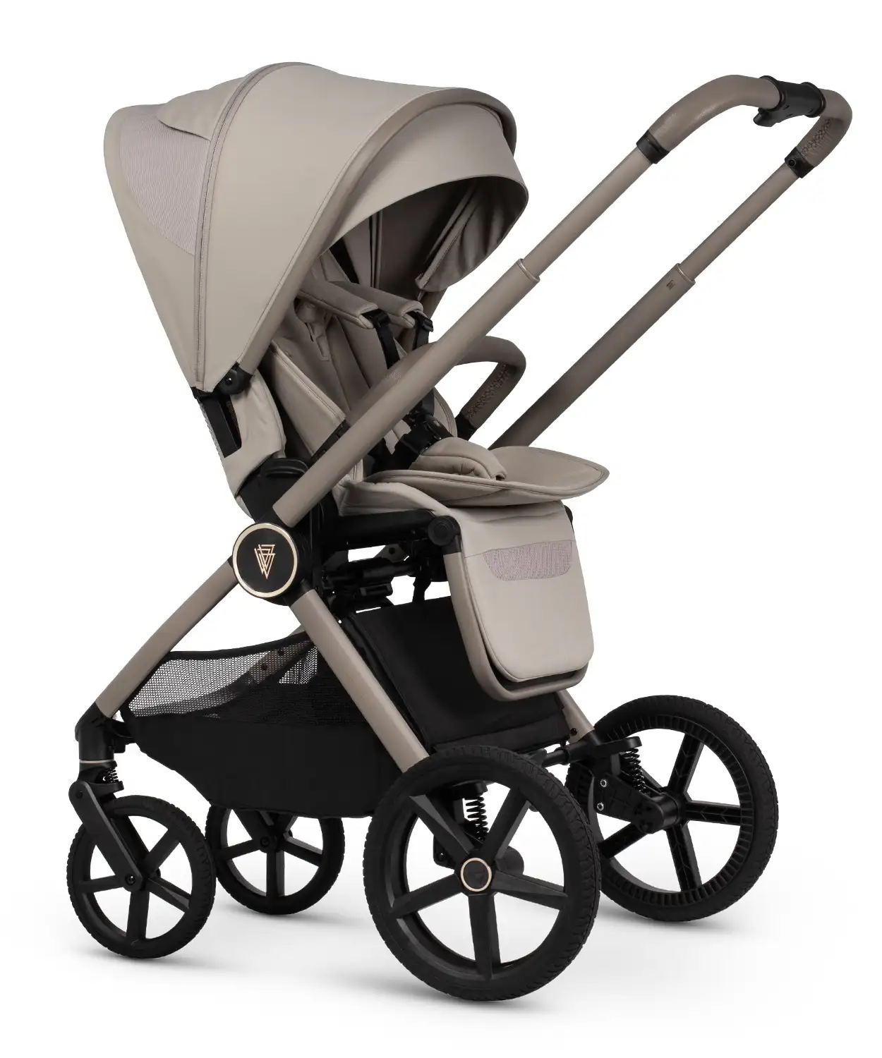 Venicci Upline 3 Pebble Pram Ultimate Bundle 4 in 1 Plus - Tiago Black - Image 7