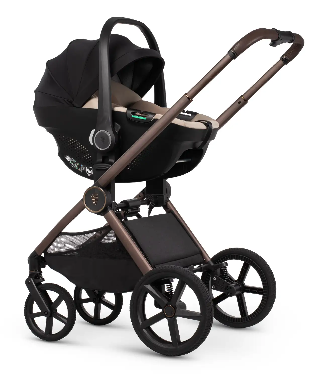 Venicci Upline 3 Sand Pram Ultimate Bundle 4 in 1 - Tiago Beige - Image 12