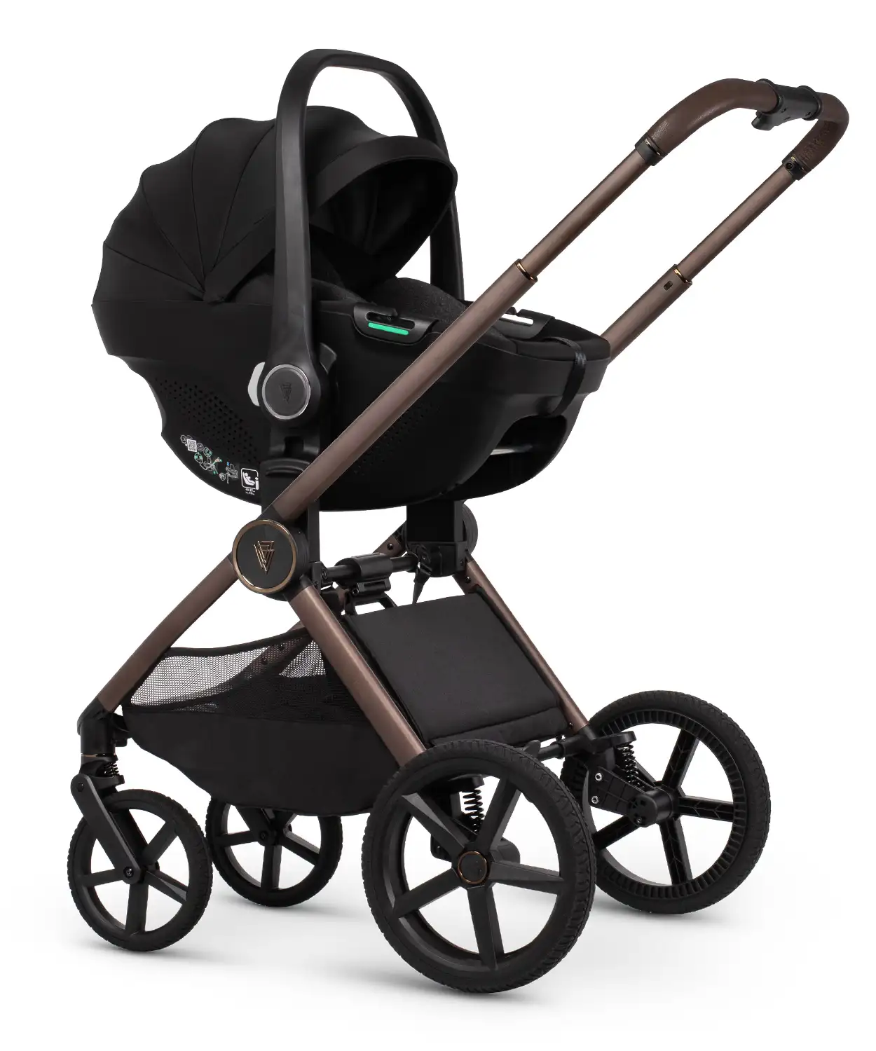 Venicci Upline 3 Sand Pram Ultimate Bundle 4 in 1 - Tiago Black - Image 12