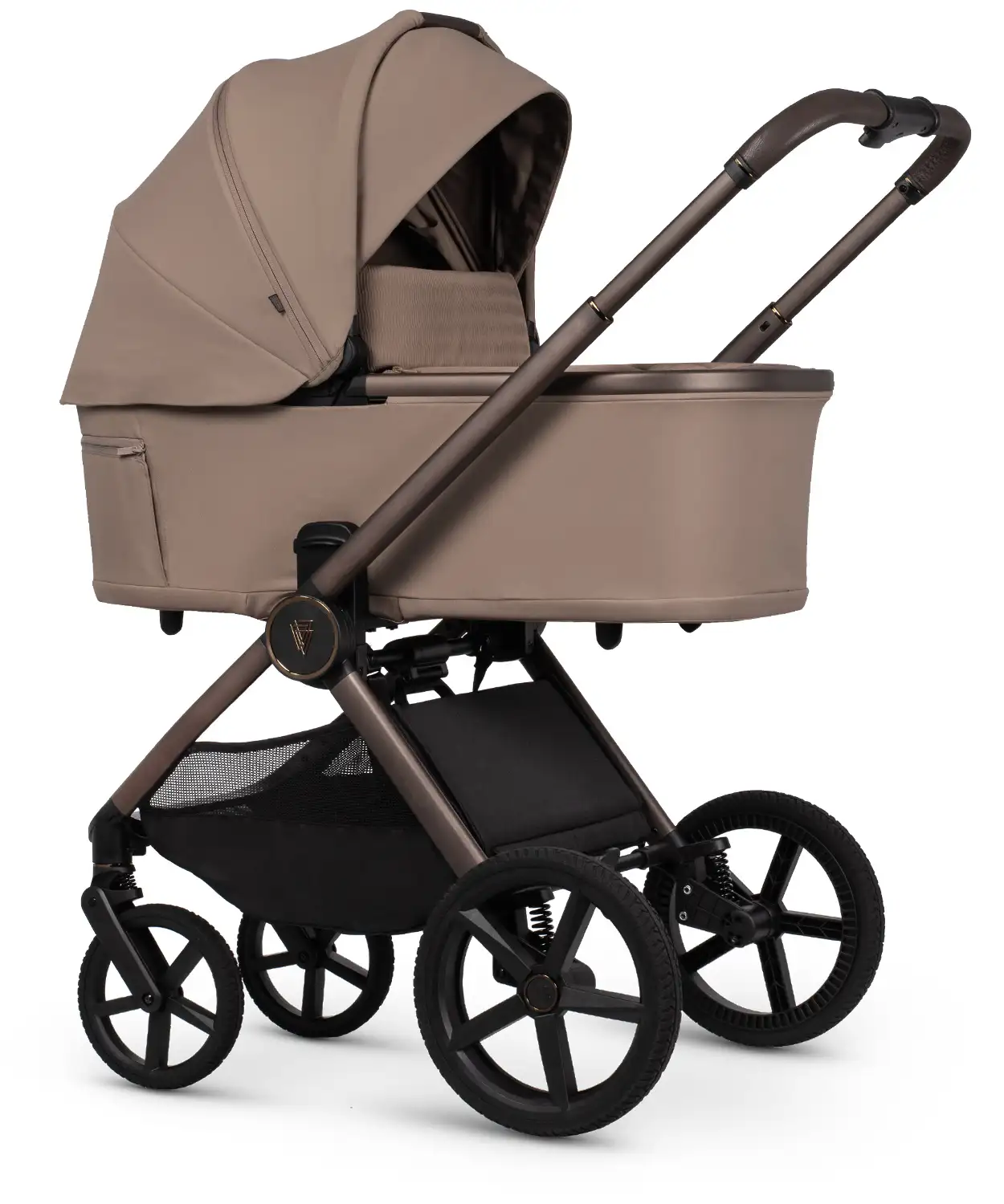 Venicci Upline 3 Sand Pram Luxury Bundle 4 in 1 - Tiago Beige