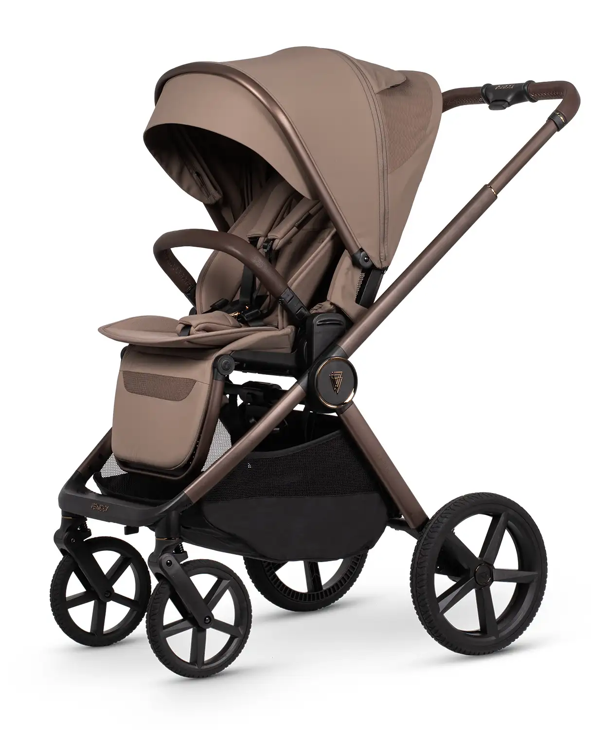 Venicci Upline 3 Sand Pram Ultimate Bundle 4 in 1 - Tiago Black - Image 6