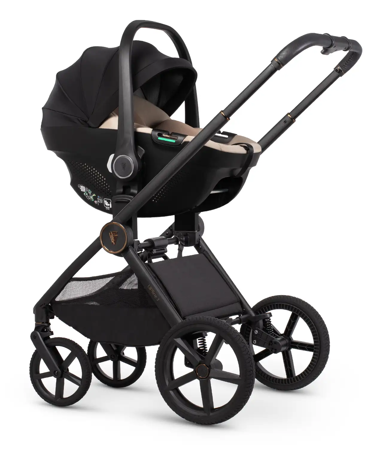 Venicci Upline 3 Truffle Pram Ultimate Bundle 4 in 1 Plus - Tiago Beige - Image 10