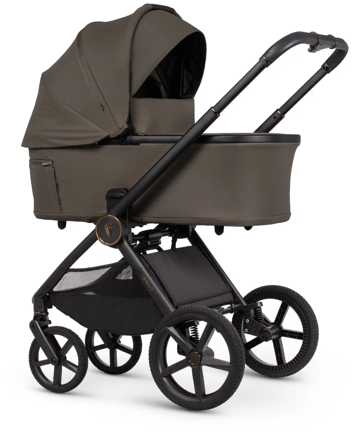 Venicci Upline 3 Truffle Pram Ultimate Bundle 4 in 1 Plus - Tiago Beige
