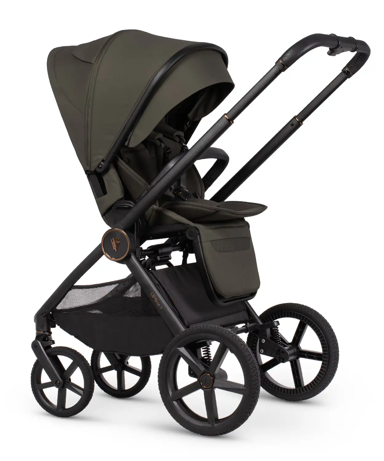 Venicci Upline 3 Truffle Pram Ultimate Bundle 4 in 1 - Tiago Black - Image 7