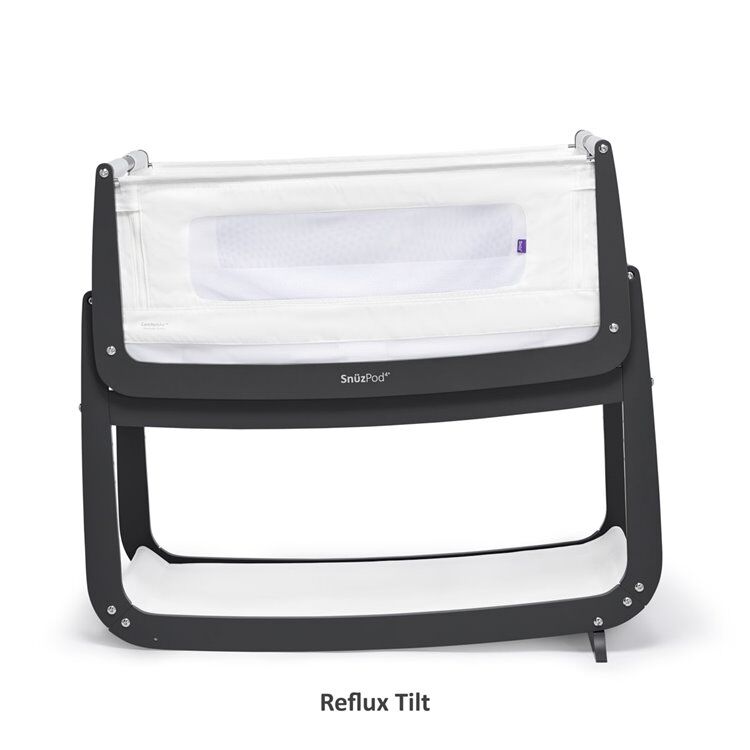SnuzPod4 Bedside Crib Bundle Slate - Image 5