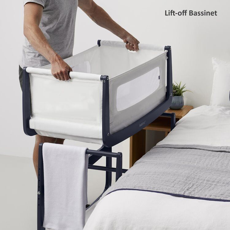 SnuzPod4 Bedside Crib Bundle Navy - Image 7
